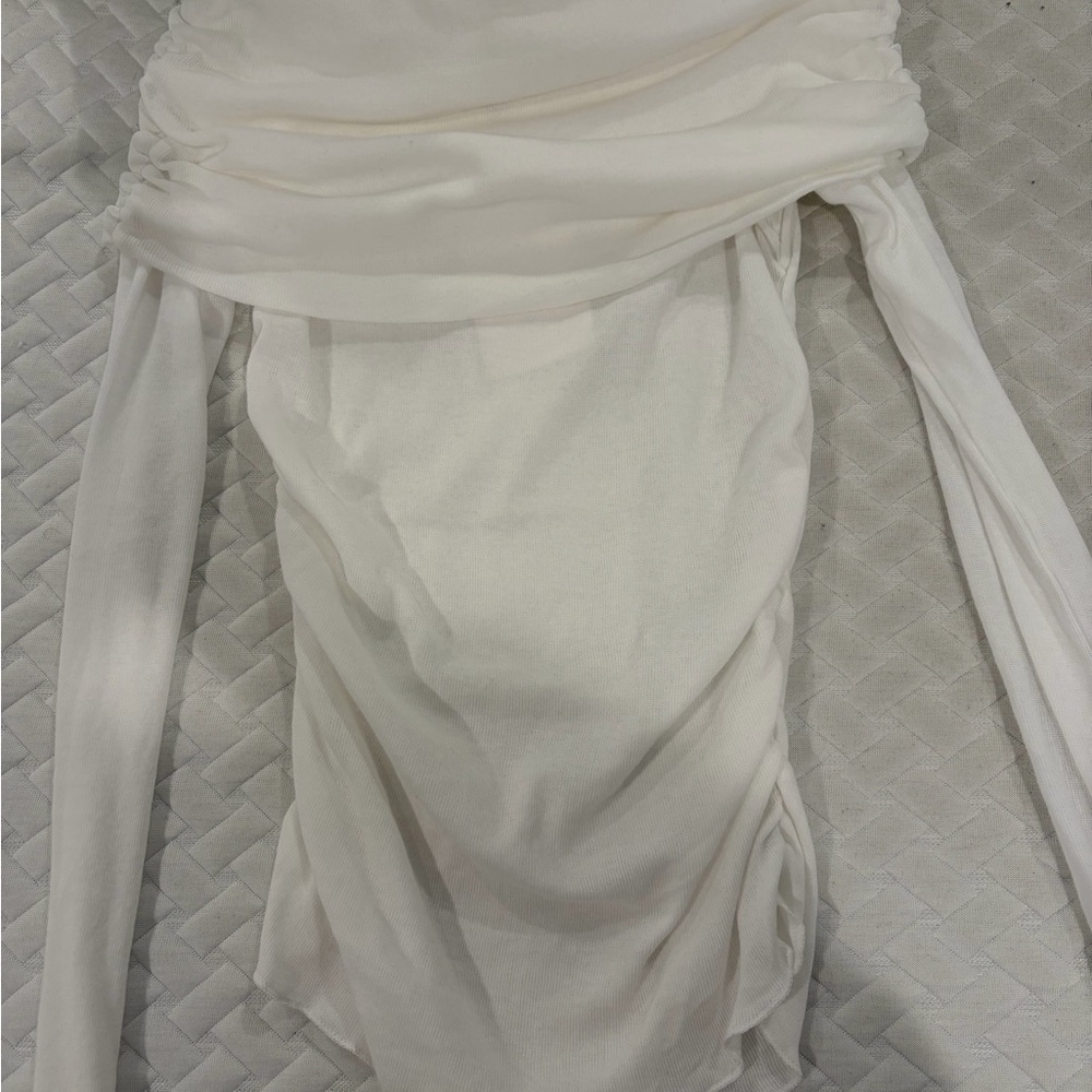 Zara Cream Off-Shoulder Blouse